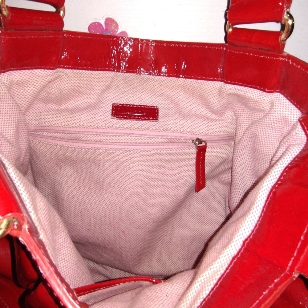 Dooney & Bourke - RARE!!! VINTAGE! RED Hayden Panettiere It Girl Bag! - Picture 5 of 16